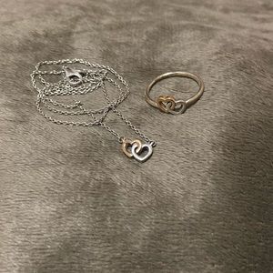 Pandora ring and necklace set